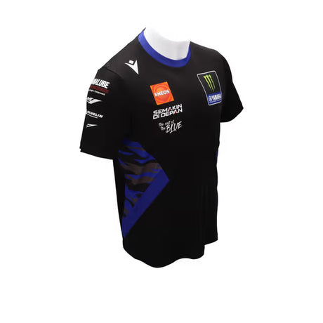 Yamaha 2025 Men's Monster Energy Yamaha Racing MotoGP Team Replica Tee - Black/Blue - Side1