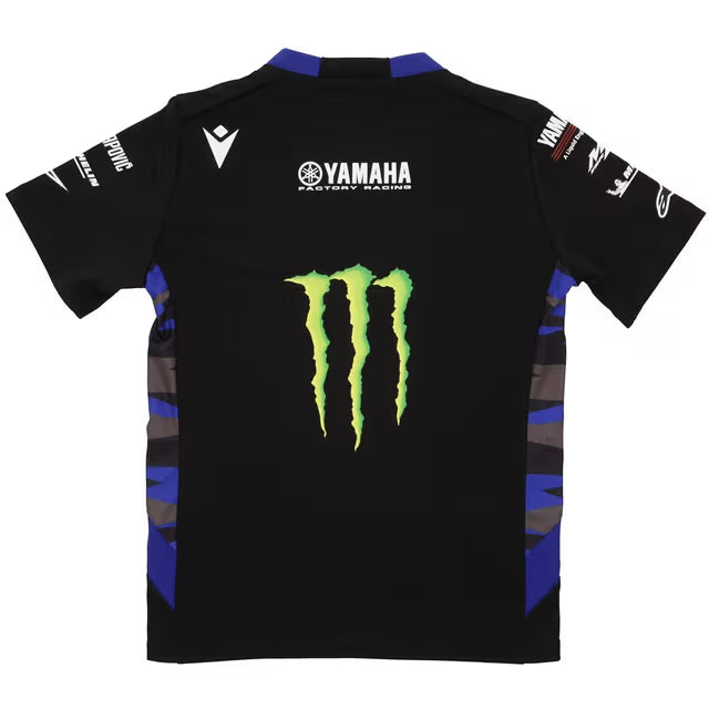 Yamaha 2025 Youth Monster Energy Yamaha Racing MotoGP Team Replica Tee - Black/Blue - back