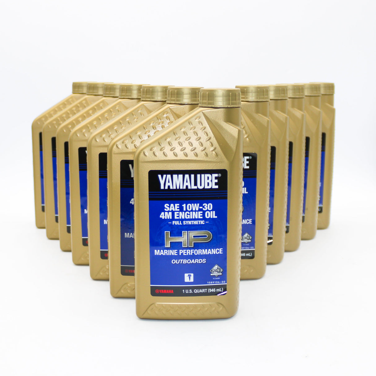 QBL-10W30-FS-12 - Yamaha - 10W30 Marine Full Synthetic Oil - 12 Pack