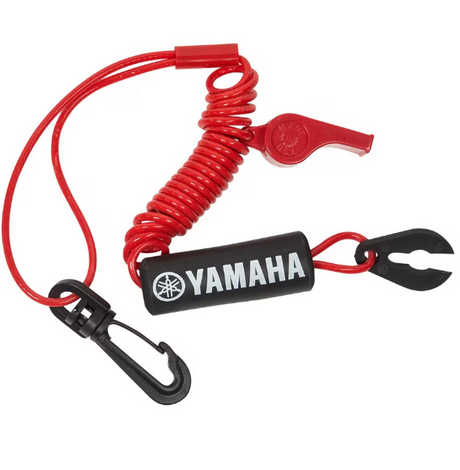 Yamaha Boat Lanyard with Whistle - Mar-Sptln-Yd-Rd - Red