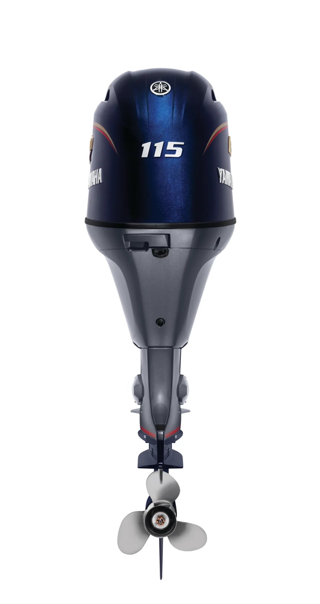 Yamaha VF115XB Outboard-25-Inch Shaft | Remote Control | Electric Start | Power Trim &amp; Tilt | SHO(Black) | V MAX SHO Series