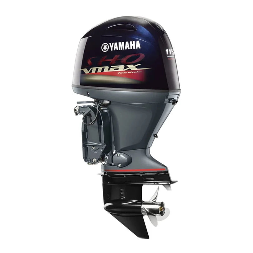 Yamaha V Max SHO 1.8L 115HP Outboard Engine - 25 Inch Shaft | Power Trim & Tilt | Remote Mechanical | Electric Start | SHO (Black)