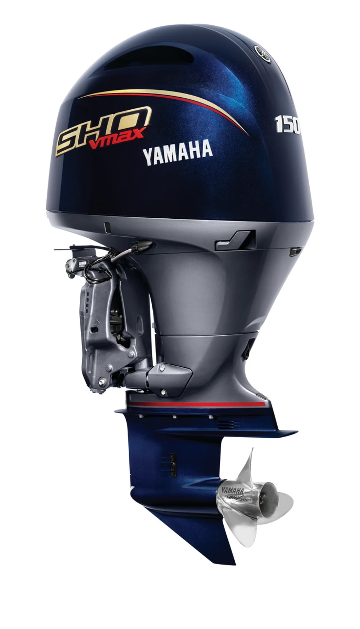 Yamaha VF150XB Outboard - 25-Inch Shaft| SHO (Black) | Mechanical Control | Electric Start | Power Trim & Tilt |