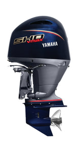 Yamaha VF175LB Outboard - 25-Inch Shaft | Mechanical Control | Electric Start | Power Trim & Tilt | SHO (Black)