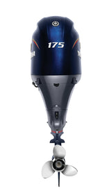 Yamaha VF175LB Outboard - 25-Inch Shaft | Mechanical Control | Electric Start | Power Trim & Tilt | SHO (Black)