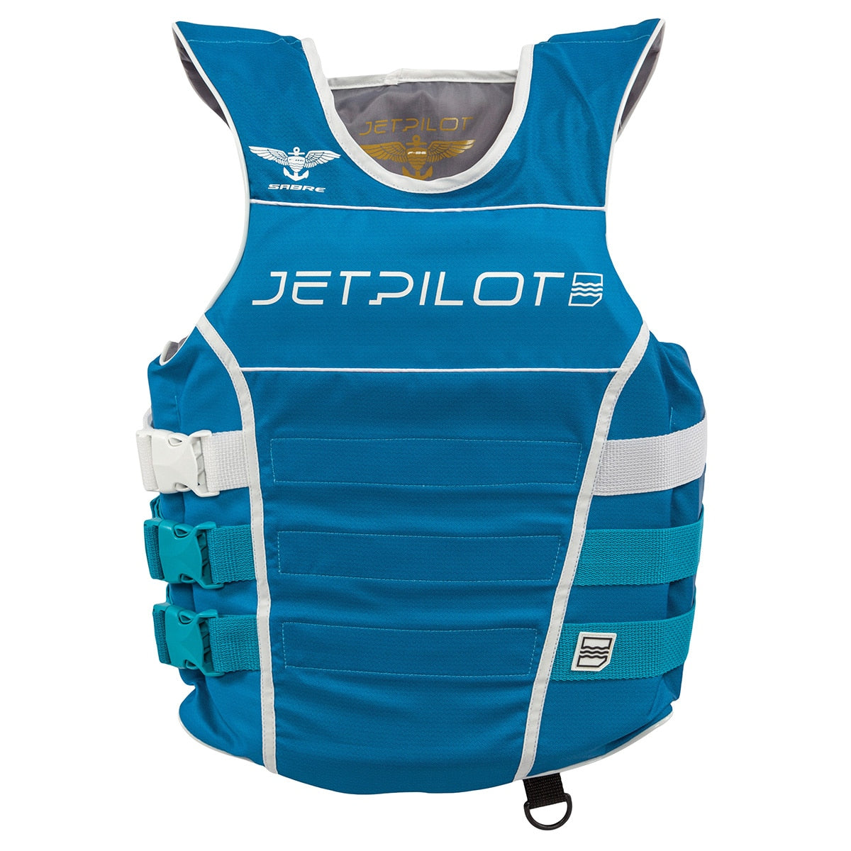 Yamaha WJP-21213-AQ-SD - JetPilot F-86 Sabre Nylon Side Entry 3-Buckle Personal Flotation Device