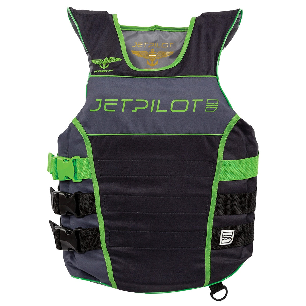 Yamaha WJP-21213-BK-SD - JetPilot F-86 Sabre Nylon Side Entry 3-Buckle Personal Flotation Device