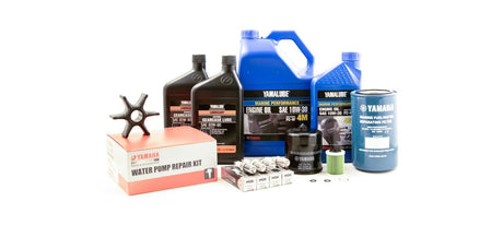 Yamaha 100 Hour Service Maintenance Kit With Cooling - Yamalube 10W-30 - F150 - F150A - F150B - 2006-Current - Contains Replacement Sku