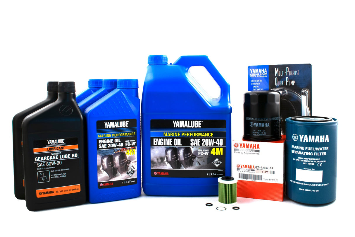 Yamaha 20 Hour Service Maintenance Kit - Yamalube 20W-40 - F350