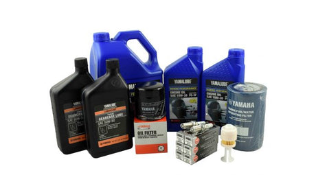 Yamaha 100 Hour Service Maintenance Kit - Yamalube 10W-30 - F200 & F225 TXR/TUR 3.3L V6 - 2002-2005 - Contains Replacement SKU