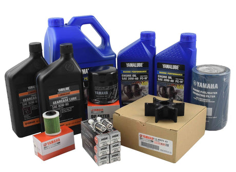 Yamaha 100 Hour Service Maintenance Kit with Cooling - Yamalube 20W-40 - F200 & F225 3.3L V6 - 2011- Current