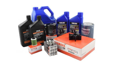 Yamaha 100 Hour Service Maintenance Kit With Cooling - Yamalube 20W-40 - F250 3.3L V6 - 2006-Current - Contains Replacement Skus