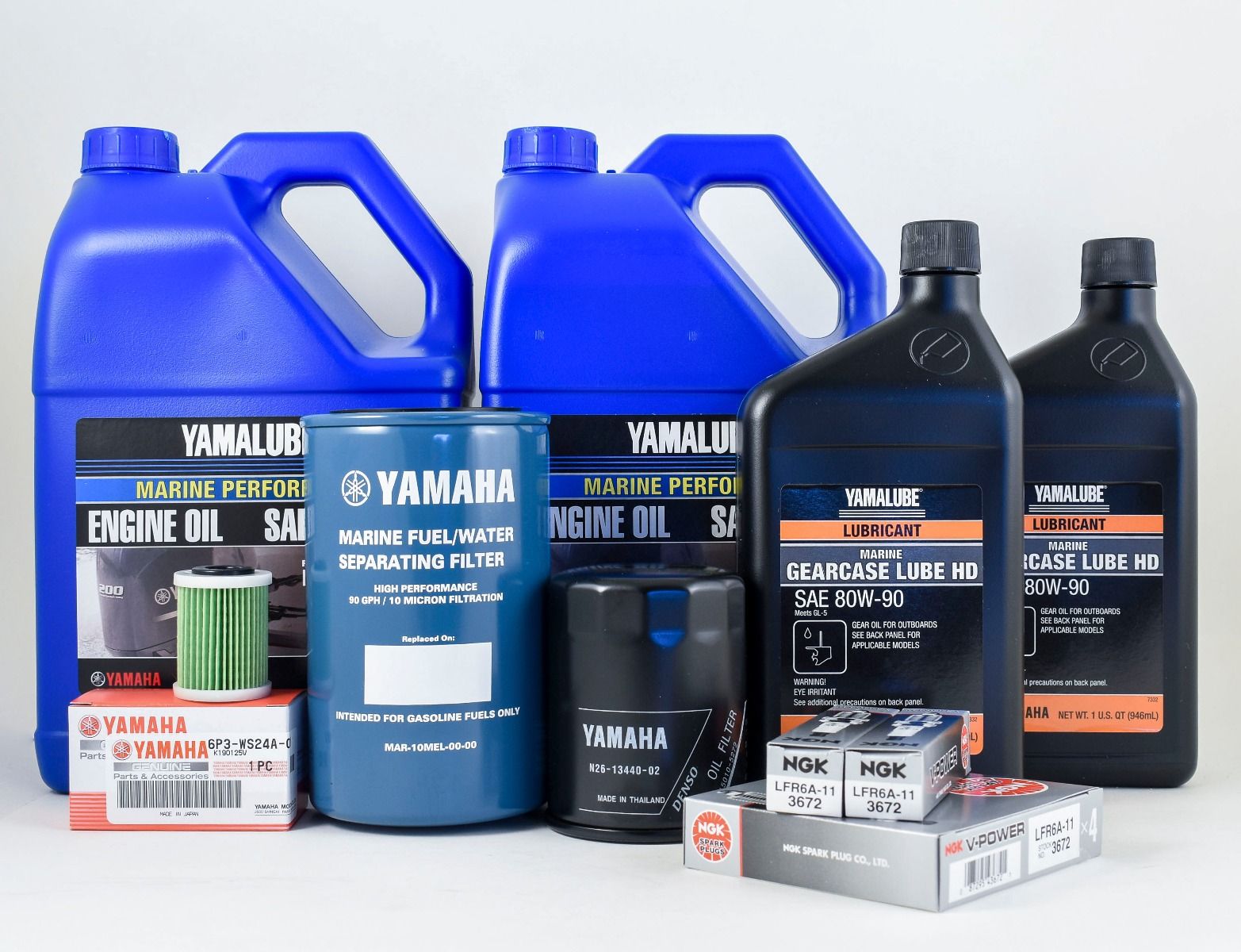 Yamaha 100 Hour Service Maintenance Kit - Yamalube 10W-30 - VF200 VF22 ...