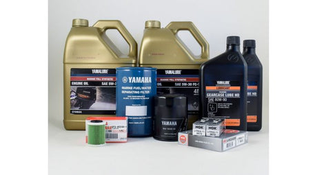 Yamaha 100 Hour Service Maintenance Kit - Yamalube 5W-30 - VF200 VF225 VF250 SHO - All Models - Contains Replacement SKU
