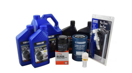 Yamaha 20 Hour Service Maintenance Kit - Yamalube 10W-30 - F200 & F225 3.3L V6 - 2002-2005 - Contains Replacement SKU