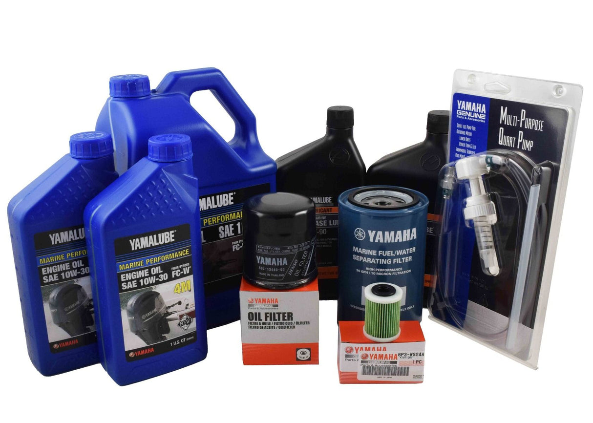 Yamaha 20 Hour Service Maintenance Kit - Yamalube 10W-30 - F250 3.3L V6 - 2006-Current