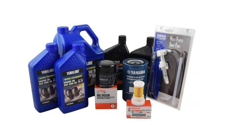 Yamaha 20 Hour Service Maintenance Kit - Yamalube 20W-40 - F250 3.3L V6 - 2005 - Contains Replacement SKU