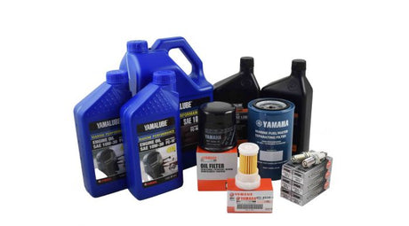 Yamaha 100 Hour Service Maintenance Kit - Yamalube 10W-30 - F250 3.3L V6 - 2005 - Contains Replacement SKU