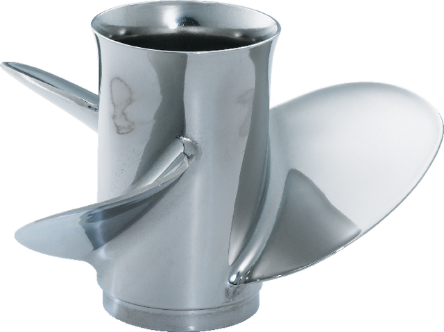 Yamaha MAR-10114-MR-B0 - F Series Turbo Hotshot for Mercury Stainless Steel Propeller - 3 Blade - 10.125 Dia - 14 Pitch - RH Rotation