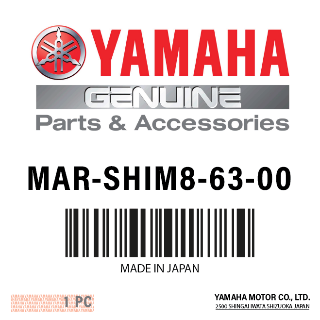 Yamaha MAR-SHIM8-63-00 - Angled shim for bin #704-48205