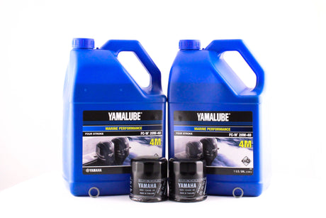Yamaha Twin Engine Oil Change Kit - 20W-40 - F115