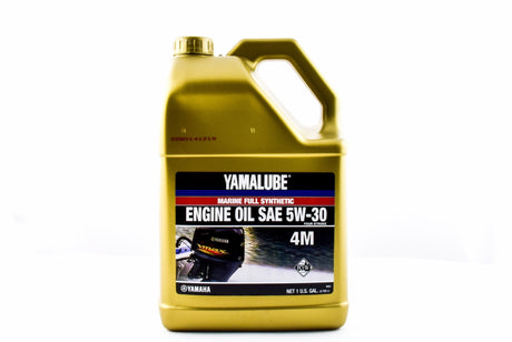 Yamaha LUB-05W30-FC-04 - Yamalube 5W30 Full Synthetic 4M FC-W Outboard Marine Engine Oil Gallon
