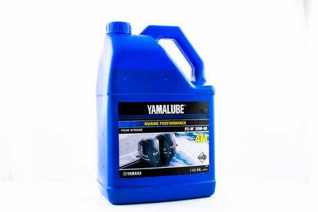 Yamaha LUB-20W40-FC-04 - Yamalube 20W40 Outboard Mineral 4M FC-W Marine Engine Oil Gallon