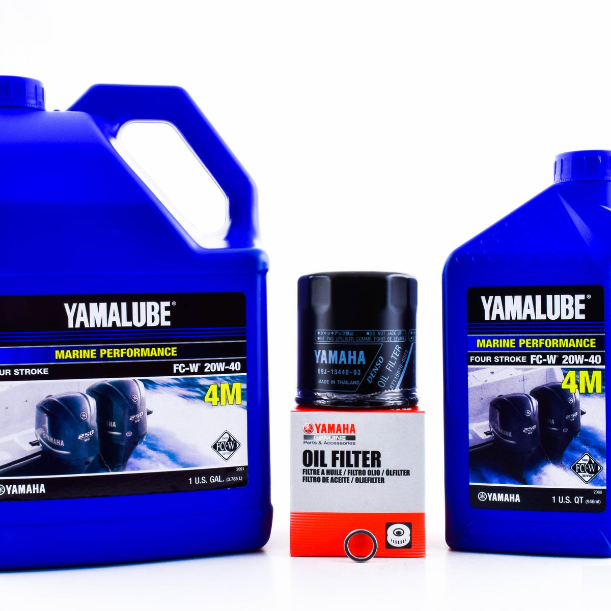 Yamaha Yamalube Oil Change Kit F175 F200 InLine Four 2.8L Yamaha