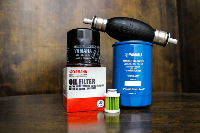 Yamaha MAR-M10EL-00-00 - Oil Filter Fuel/Water Separating Filter w/ Primer Bulb Kit - F115 - 2006 & Newer