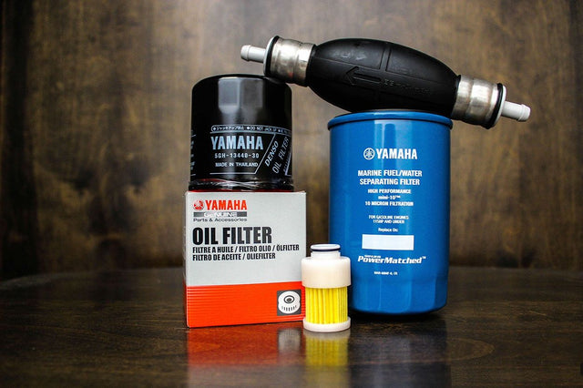 Yamaha MAR-M10EL-00-00 - Oil Filter Fuel/Water Separating Filter w/ Primer Bulb Kit - F115 - 2004-2005