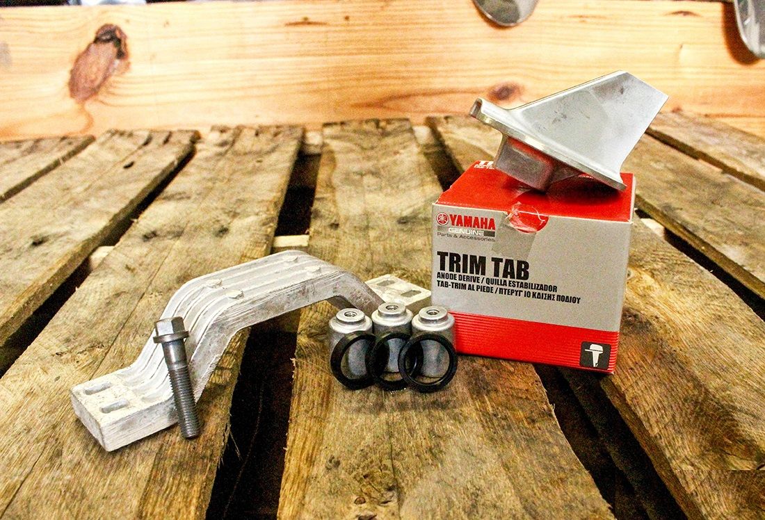 Yamaha Anode Trim Tab Bracket Cylinder Kit - F115 - 2004