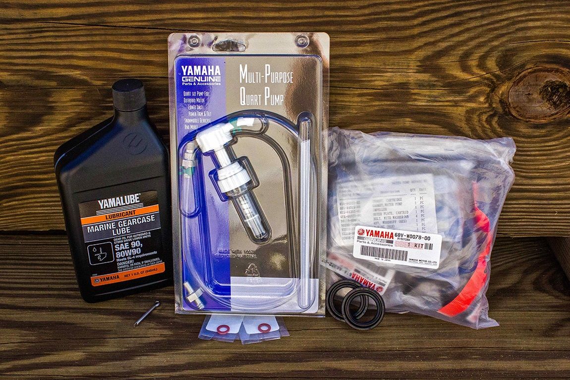 Yamaha 68V-W0078-01-00 - Lower Unit Water Pump Repair Gear Oil Kit w/ Multipurpose Pump - F115 - 2002 & Newer