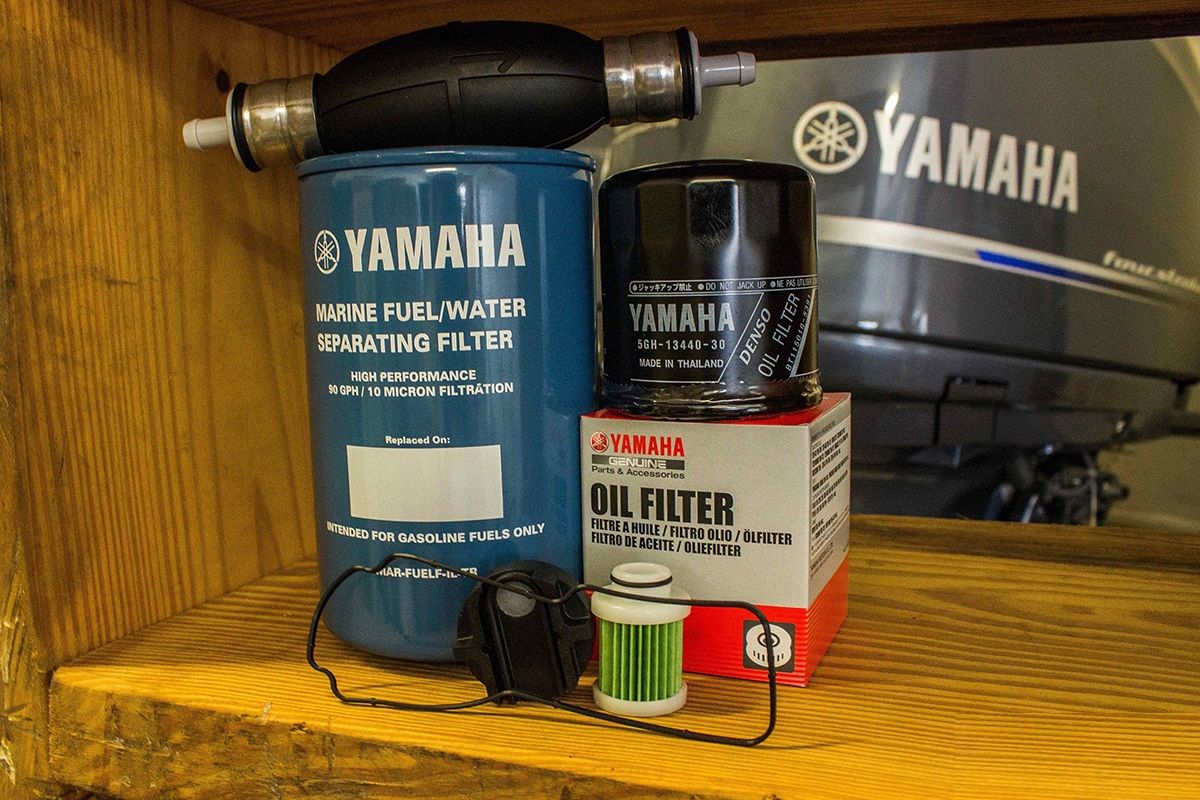 Yamaha MAR-10MEL-00-00 - Oil Fuel VST Filter Kit w/ Primer Bulb - F115 - 2006 to 2010