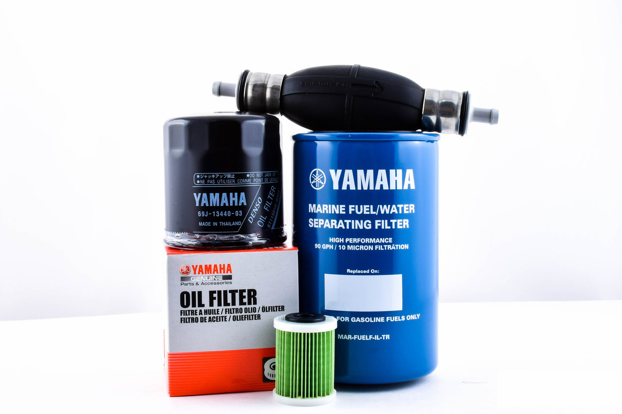 Yamaha Filter Kit with Primer Bulb Oil Fuel - F150 - 2006 & Newer