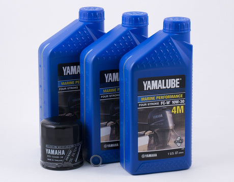Yamaha Oil Change Kit - 10W-30 - F40 F50 T50 - 1996-2000 models - See description for engine application