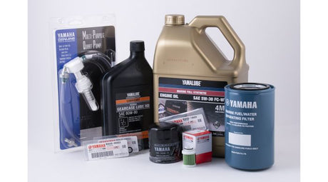 Yamaha 20 Hour Service Maintenance Kit with HD Gear Lube - Yamalube 5W-30 Synthetic - VF115 SHO - Contains Replacement SKU