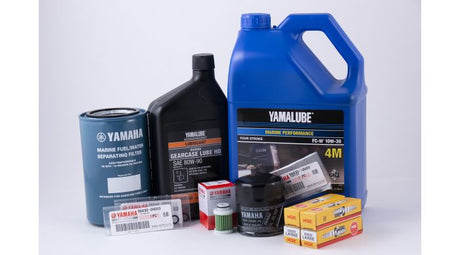 Yamaha 100 Hour Service Maintenance Kit with HD Gear Lube - Yamalube 10W-30 - VF115 SHO - Contains Replacement Sku