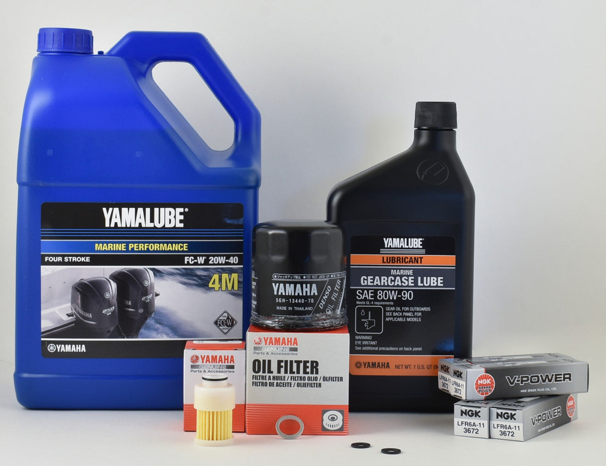 Yamaha 100 Hour Service Maintenance Kit - Yamalube 20W-40 - F115 - 2000-2005