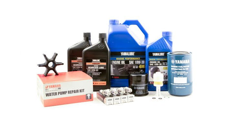 Yamaha 100 Hour Service Maintenance Kit With Cooling - Yamalube 10W-30 - F150 - 2004-2005 - Contains Replacement SKU