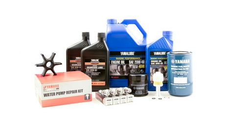 Yamaha 100 Hour Service Maintenance Kit With Cooling - Yamalube 20W-40 - F150 - 2004-2005 - Contains Replacement SKU