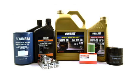 Yamaha 100 Hour Service Maintenance Kit - Yamalube 5W-30 - VF150 VF175 SHO - Contains Replacement SKU
