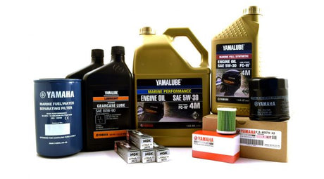 Yamaha 100 Hour Service Maintenance Kit With Cooling - Yamalube 5W-30 - VF150 VF175 SHO - Contains Replacement SKU
