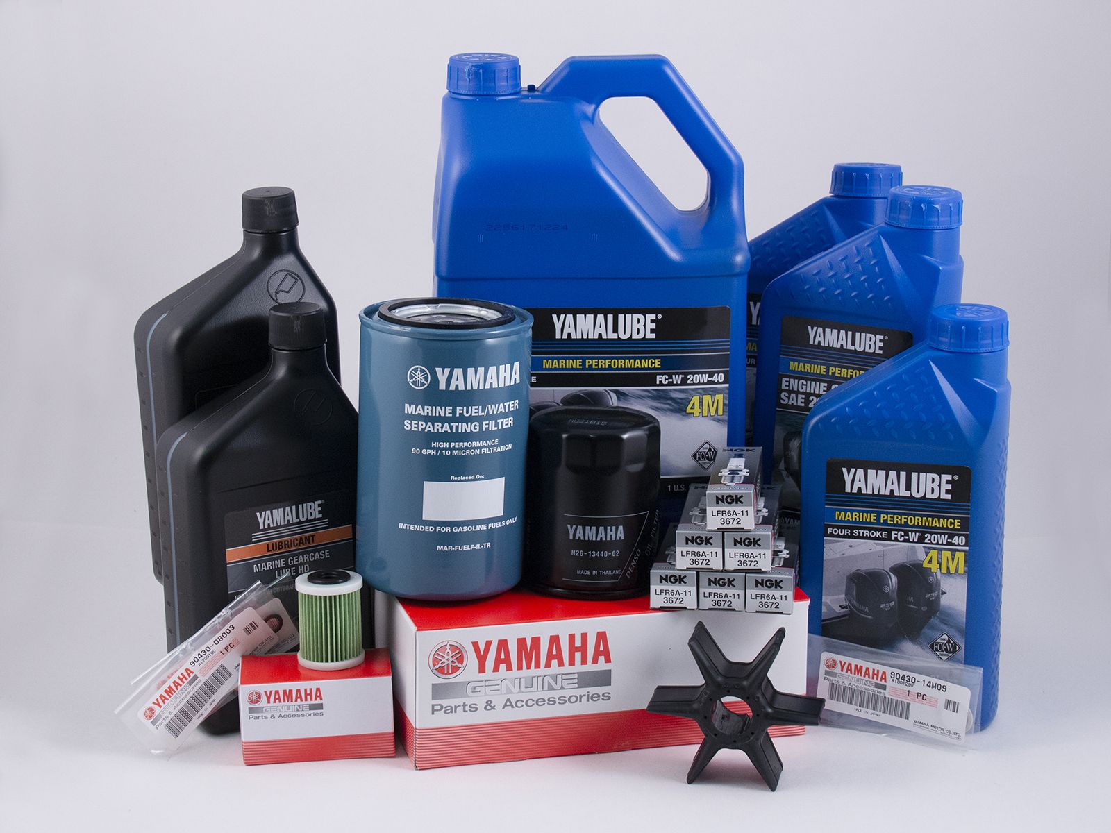 Yamaha 100 Hour Service Maintenance Kit W Cooling Yamalube 20W-40