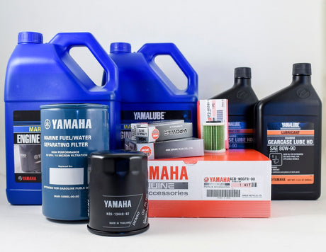 Yamaha 100 Hour Service Maintenance Kit With Cooling - Yamalube 10W-30 - VF200 VF225 VF250 SHO - LA Models Only - Contains Replacement SKU