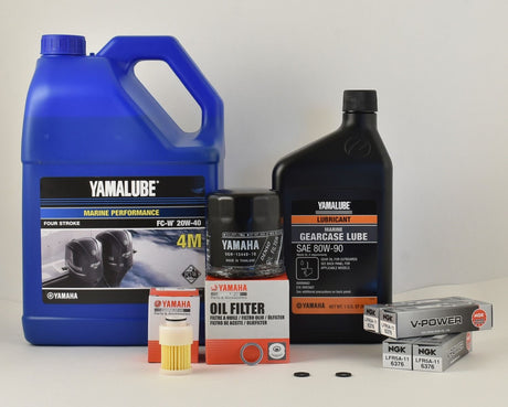 Yamaha 100 Hour Service Maintenance Kit - Yamalube 20W-40 - F90 - 2005