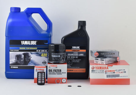 Yamaha 100 Hour Service Maintenance Kit with Cooling - Yamalube 20W-40 - F90 - 2003-2004