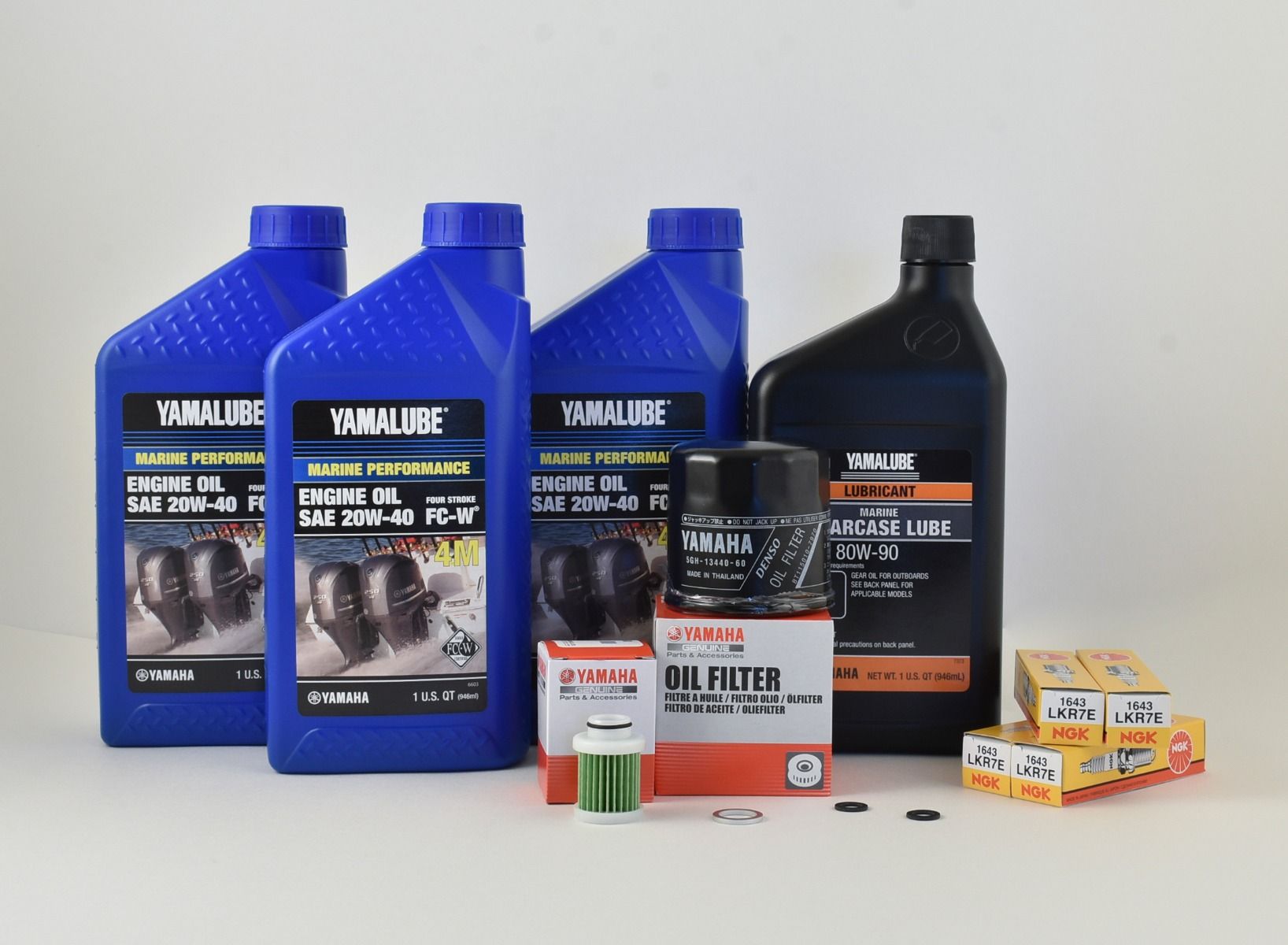Yamaha 100 Hour Service Maintenance Kit - Yamalube 20W-40 - F70 - All