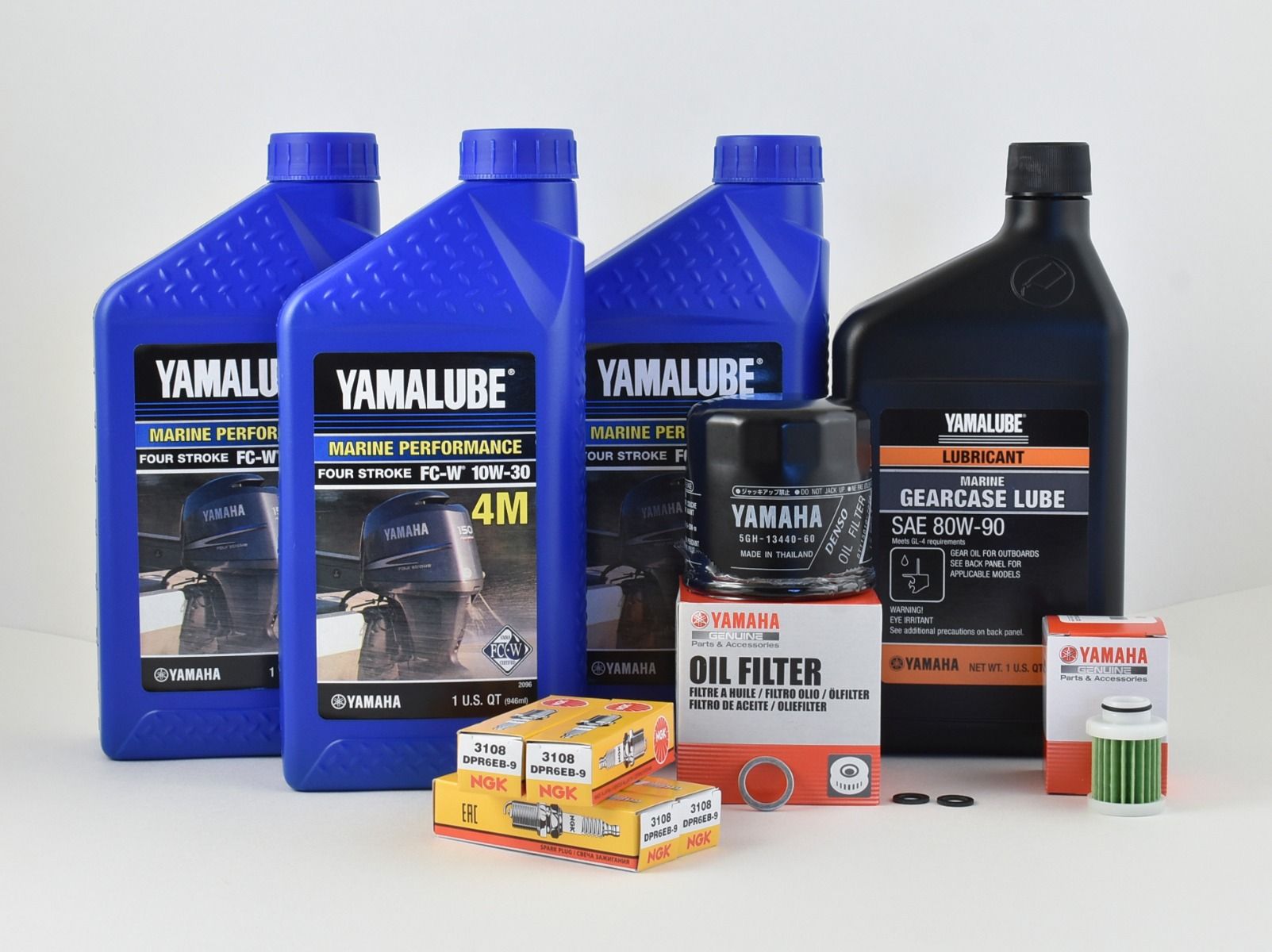 Yamaha 100 Hour Service Maintenance Kit - Yamalube 10W-30 - F60 - 2006 ...