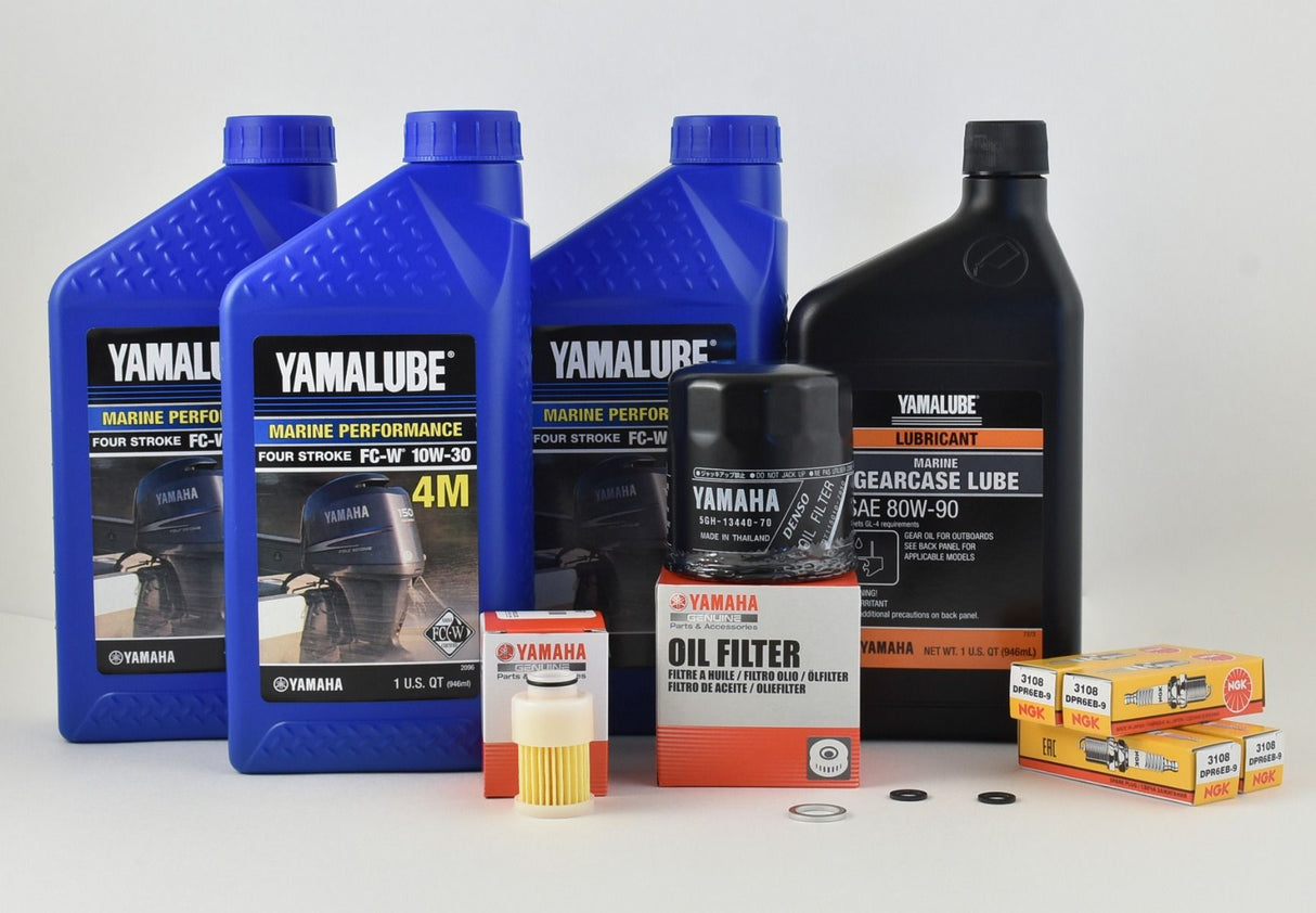 Yamaha 100 Hour Service Maintenance Kit - Yamalube 10W-30 - F60 - 2005