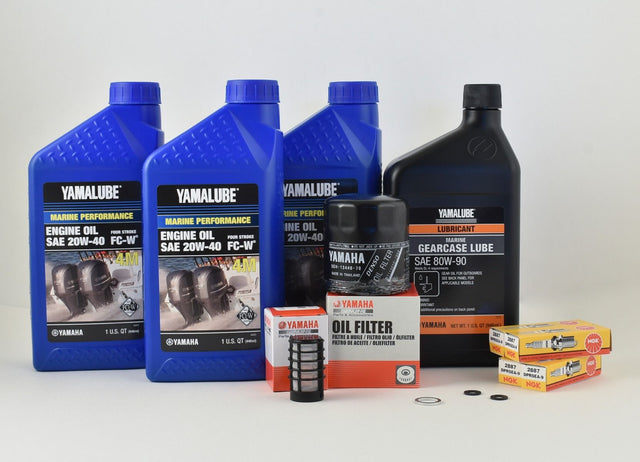 Yamaha 100 Hour Service Maintenance Kit - Yamalube 20W-40 - F60 - 2002-2004